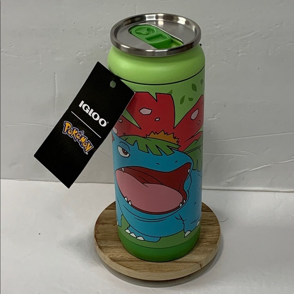 Igloo Pokémon 16 Oz Tumbler Bulbasaur Stainless Steel Can NWT - Picture 2 of 12